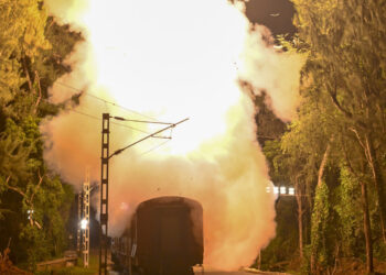 Rail-based Agni-Prime Missile Test