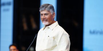 CM Naidu reviews the rain situation in a teleconference from UAE