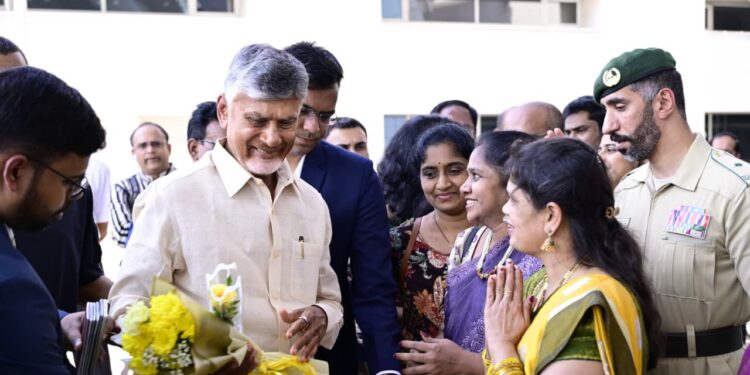 Naidu begins his three day Dubai tour in UAE