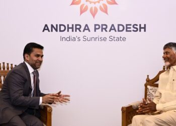 Chief Minister Chandrababu Naidu on first day of his three-day (dubai) UAE tour