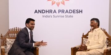 Chief Minister Chandrababu Naidu on first day of his three-day (dubai) UAE tour