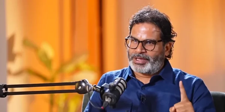 A screen grab of Prashant Kishor video from JSP X handle