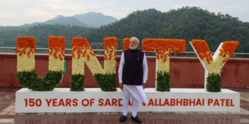 Prime Minister Modi at Sardar Vallabhbhai Patel's Statue of Unity