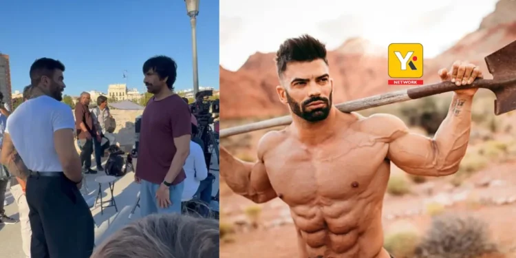 Ravi Teja and Sergi Constance seen together in Valencia, Spain