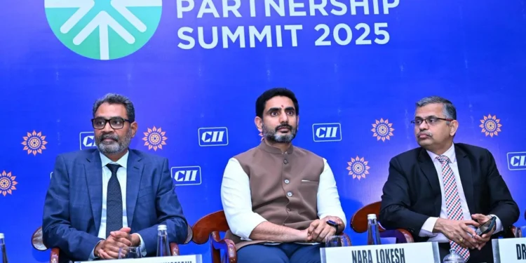 Minister Lokesh at Mumbai CII Roadshow