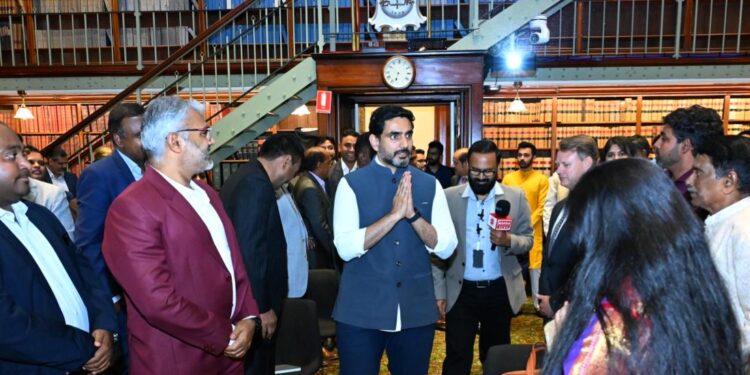 IT and HRD Minister Nara Lokesh invited Australia business leaders to CII Partnership Summit (investment summit) in Visakhapatnam