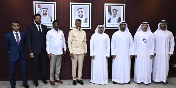 Naidu during his Abu Dhabi visit
