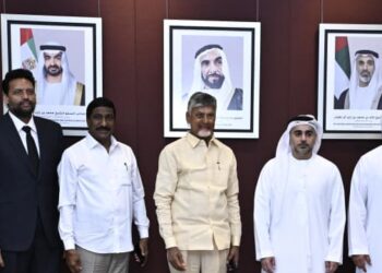 Naidu during his Abu Dhabi visit