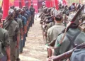 41 Maoists Surrender Before Telangana DGP, 24 Guns Seized