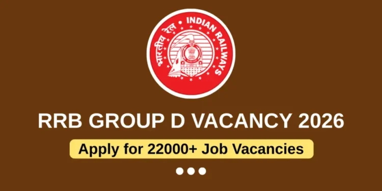 RRB Group D Jobs 2026: 22,000 Vacancies for 10th Pass