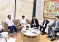 Lokesh meets GMR officials