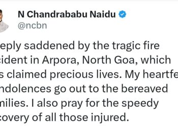 Chandrababu Naidu North Goa Fire