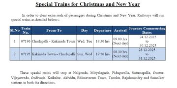 Special Trains for Christmas and New Year