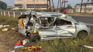 Guntur Road Accident: 3 Killed as Private Bus Hits Car