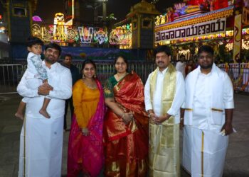 Kollu Ravindra Visits Tirumala