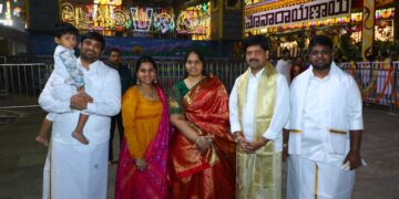 Kollu Ravindra Visits Tirumala