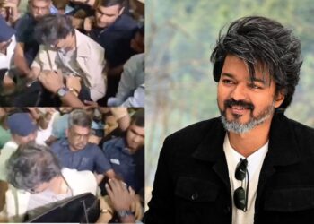 Vijay Stumbles at Chennai Airport Amid Fan Frenzy | Video