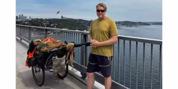 Carl Bushby Nears Home After a 27-Year Walk Around the World