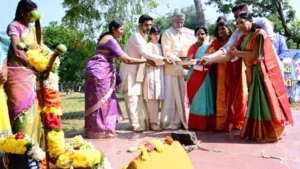 chandrababu celebrates sankranthi with family at naravaripalle
