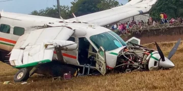 a chartered aircraft crashed near rourkela in odisha due to suspected engine failure, leaving six people injured. dgca orders probe.