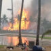 fires continue for the fourth day after an ongc gas blowout at irusumanda in konaseema district as control operations remain ongoing.