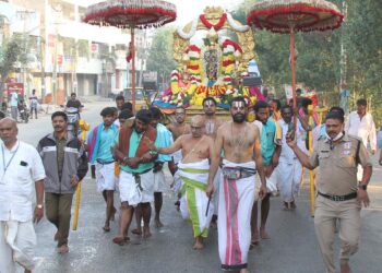 Sri Kodandarama Swamy Utsavam procession at Koopuchandrapeta village
