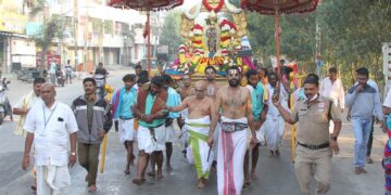 Sri Kodandarama Swamy Utsavam procession at Koopuchandrapeta village