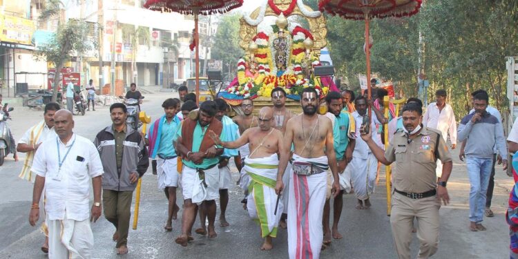 Sri Kodandarama Swamy Utsavam procession at Koopuchandrapeta village