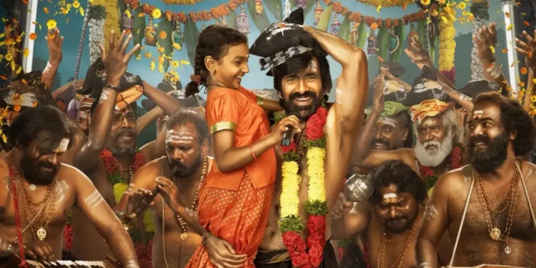 ravi teja irumudi movie first look poster