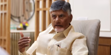 andhra pradesh cm chandrababu naidu visited the saras dwakra bazaar in guntur and praised madugula halwa made by dwakra women.