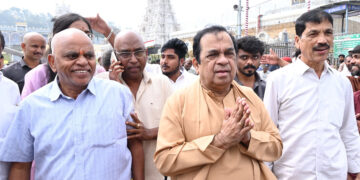 popular comedian brahmanandam offered prayers at the tirumala sri venkateswara temple during his recent visit.