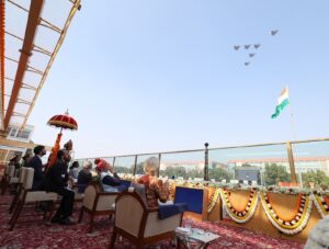 Republic Day parade at Kartavya Path showcasing India’s military strength