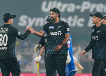 India vs New Zealand fourth T20I match action