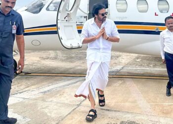 Pawan Kalyan attending Sikh martyrdom event in Nanded