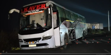 Kaveri Travels bus accident near Kurnool after overspeeding