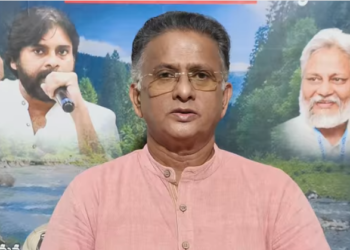 Janasena leader Satyanarayana Bolisetty speaking on temple committee representation issue