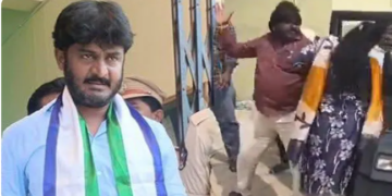 ysrcp leader hariprasad reddy slipper attack video chittoor