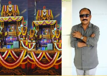 Atloory Narayana Rao donates chariot at Mopidevi temple