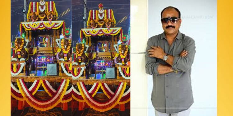 Atloory Narayana Rao donates chariot at Mopidevi temple