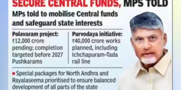Chandrababu Naidu pushing Amaravati capital status bill in Parliament
