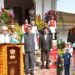 Governor Jishnu Dev Varma hoisting national flag at Secunderabad Parade Ground