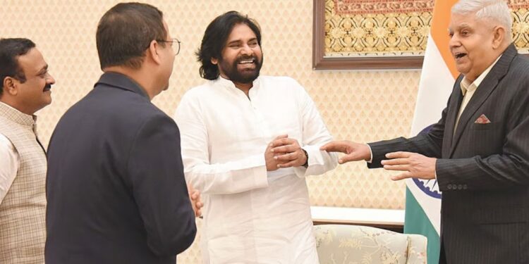 Andhra Pradesh Deputy Chief Minister Pawan Kalyan during Delhi visit