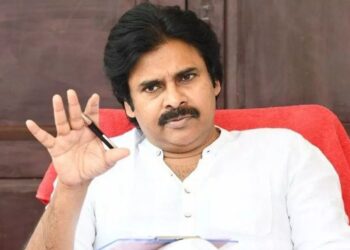 Pawan Kalyan during his three-day tour of Visakhapatnam