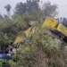 khammam road accident: school bus overturns, 20 injured