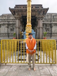 Minister Kollu Ravindra offering prayers at Simhachalam and Sampath Vinayaka temples in Visakhapatnam