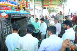 Minister Kollu Ravindra offering prayers at Simhachalam and Sampath Vinayaka temples in Visakhapatnam