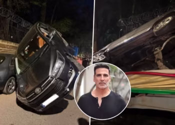 Bollywood actor Akshay Kumar Escapes Road Accident in Mumbai