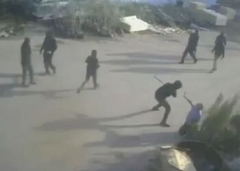 west bank atrocity caught on video as masked israeli settlers brutally attack deaf elderly man basim saleh yasin.