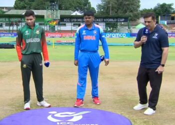 india and bangladesh u-19 captains skip handshake during world cup toss, highlighting rising diplomatic tensions between the two nations.