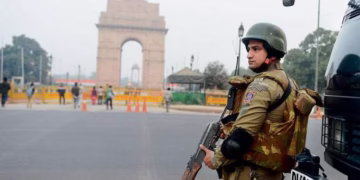 Heavy security deployment for Republic Day celebrations at Kartavya Path in Delhi